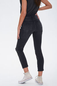 High-Rise Distressed Ankle Mom Jeans, image 4
