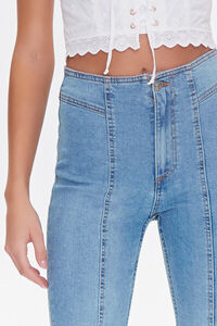 MEDIUM DENIM High-Rise Flare Jeans, image 5