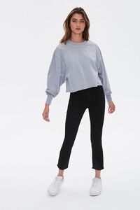 GREY French Terry Drop-Sleeve Top, image 4