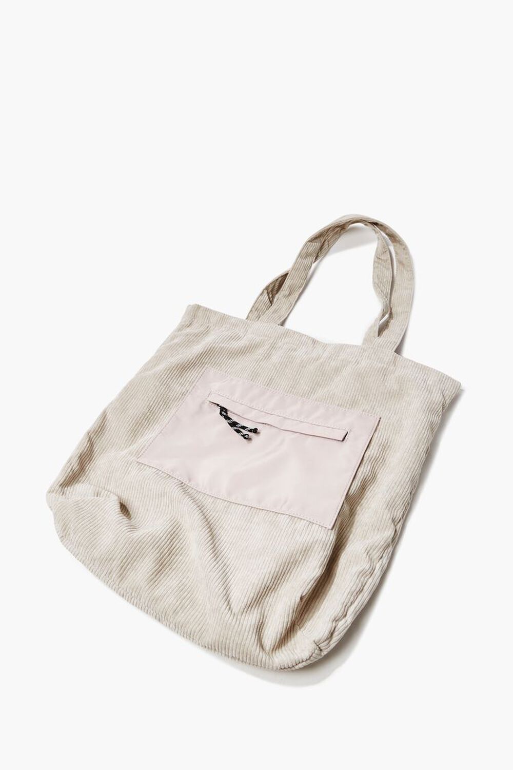 WHITE Zip-Pocket Tote Bag, image 1