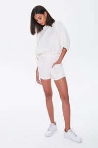 WHITE Kendall & Kylie Linen-Blend Shorts, image 5