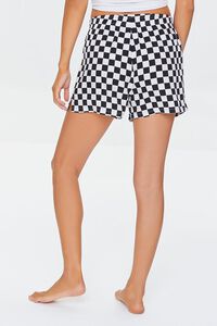 WHITE/BLACK Checkered Boxer Shorts, image 4
