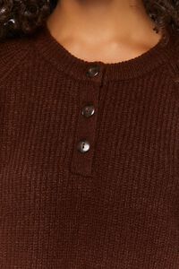 Ribbed Button-Front Sweater, image 5