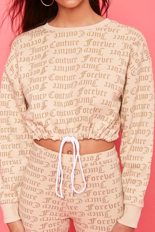 TAN/MULTI Juicy Couture Fleece Pullover, image 5