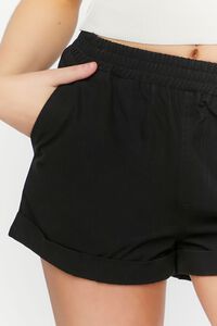 Twill Mid-Rise Cuffed Shorts, image 6