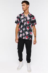 BLACK/MULTI Floral Print Shirt, image 4