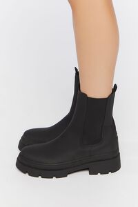 BLACK Lug-Sole Chelsea Boots, image 2