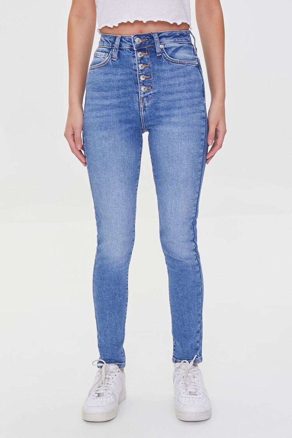 Recycled Cotton High-Rise Skinny Jeans