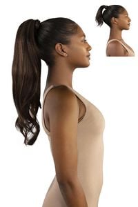 DARK BROWN PRETTYPARTY The Ruby Ponytail Hair Extension, image 3
