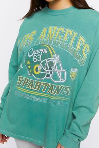 GREEN/MULTI Los Angeles Spartans Graphic Pullover, image 6