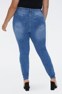 MEDIUM DENIM Plus Size High-Rise Skinny Jeans, image 4