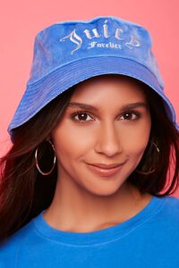 BLUE/SILVER Juicy Couture Bucket Hat, image 4