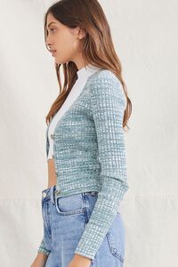 PATINA/CREAM Marled Cardigan Sweater, image 2