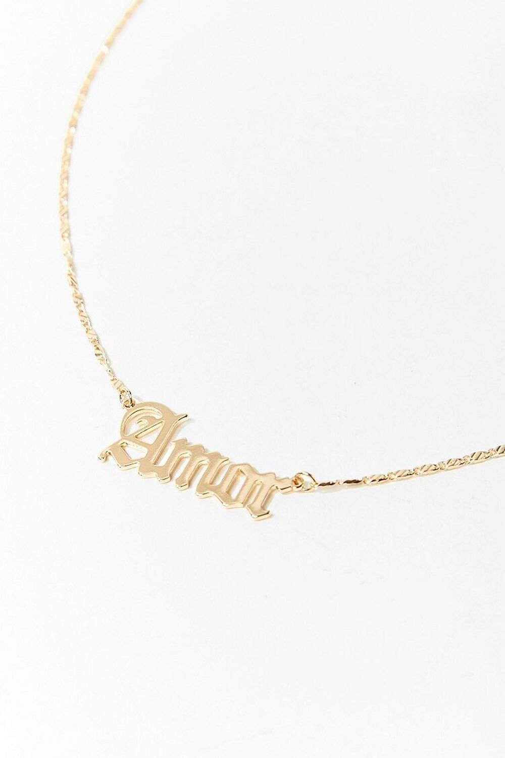 GOLD Amor Pendant Necklace, image 1
