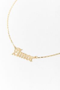 GOLD Amor Pendant Necklace, image 1