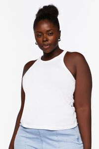 Plus Size Ribbed Tank Top, image 1