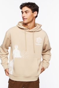 TAUPE/CREAM XXI Systems Inc Graphic Hoodie, image 1