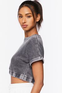 Active French Terry Cropped Tee, image 2