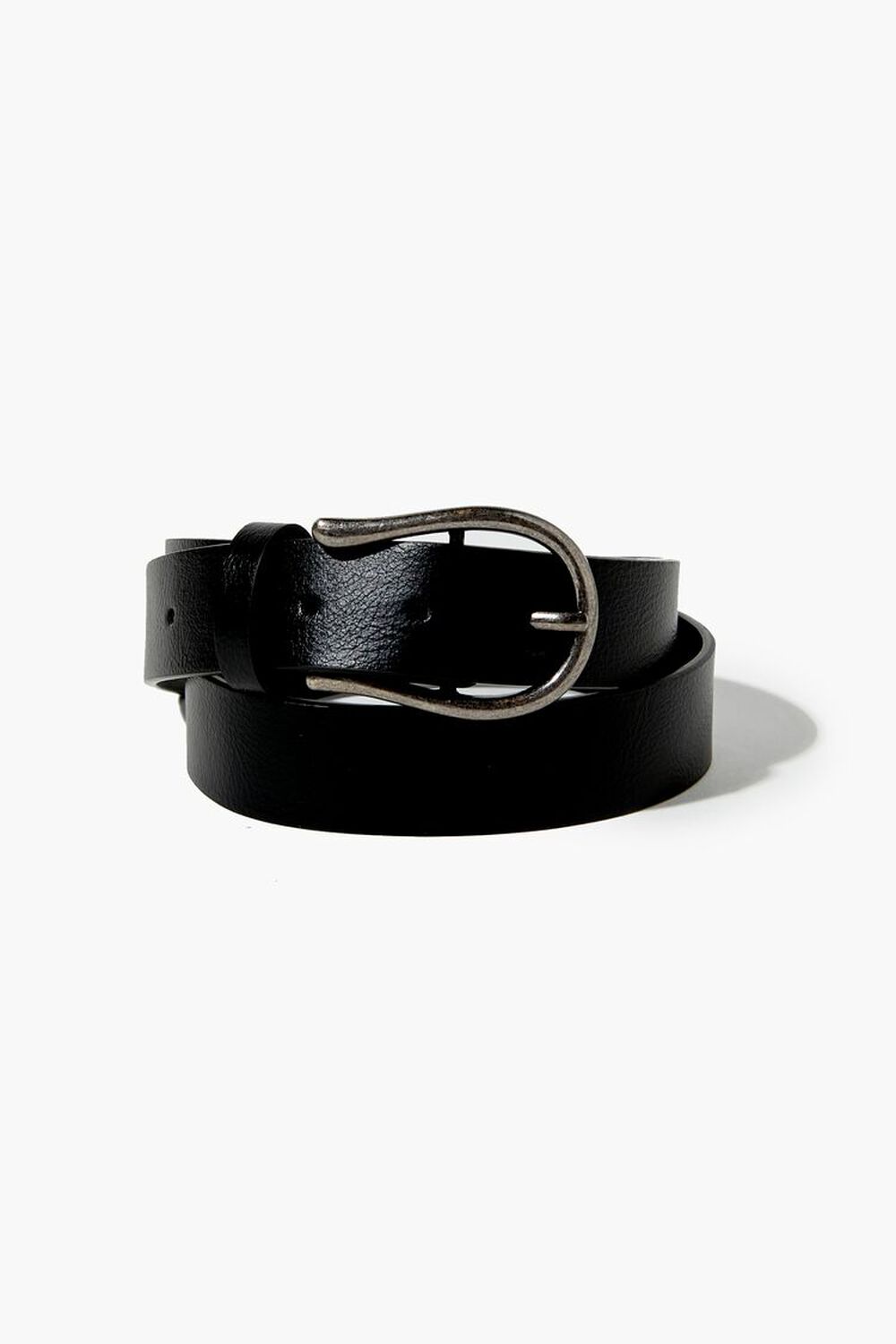BLACK/SILVER Faux Leather Hip Belt, image 3