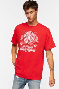 RED/WHITE Exiting Simulation Graphic Tee, image 1
