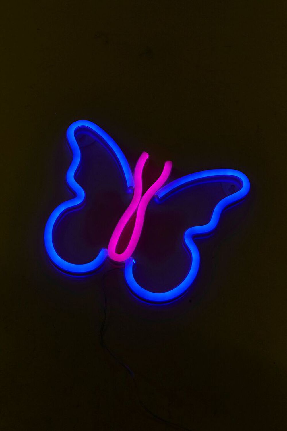 WHITE/MULTI Neon Butterfly Hanging Light, image 1