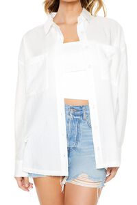 WHITE Crinkled Pocket Shirt, image 5