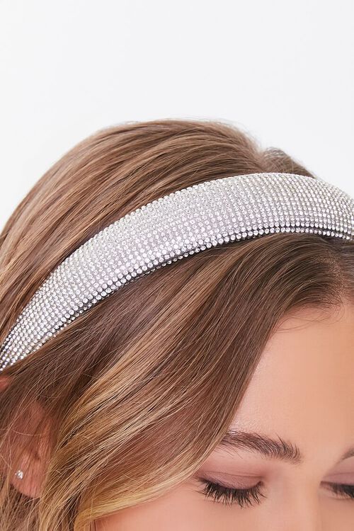 SILVER Rhinestone-Embellished Headband, image 2