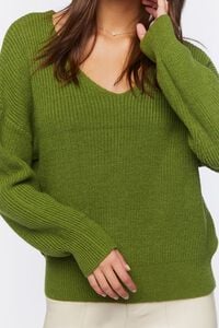 OLIVE Ribbed Drop-Sleeve Sweater, image 5