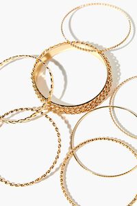 GOLD Twisted Bangle Bracelet Set, image 3