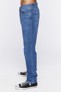 DARK DENIM Slim-Fit Whiskered Jeans, image 3