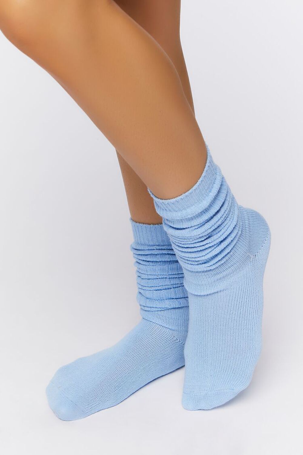 Ribbed Knee-High Socks, image 1