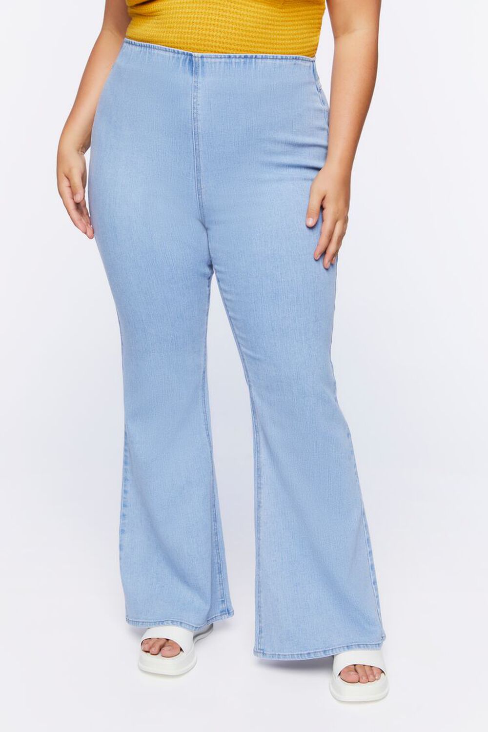 Plus Size High-Rise Flare Jeans, image 2