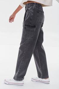 WASHED BLACK Straight-Leg Cargo Jeans, image 3