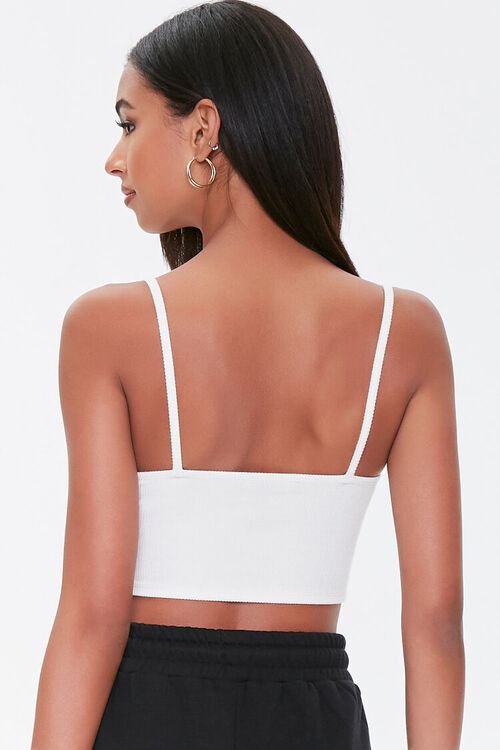 WHITE Sweetheart Cropped Cami, image 3