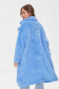 BLUE Faux Fur Teddy Coat, image 3