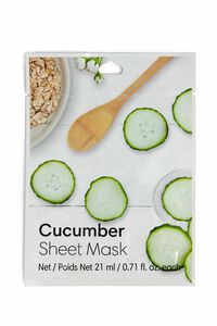 WHITE Cucumber Sheet Mask, image 1