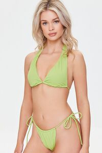 GREEN String Bikini Bottoms, image 1