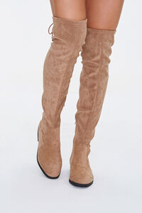 TAUPE Over-the-Knee Slouchy Boots, image 4