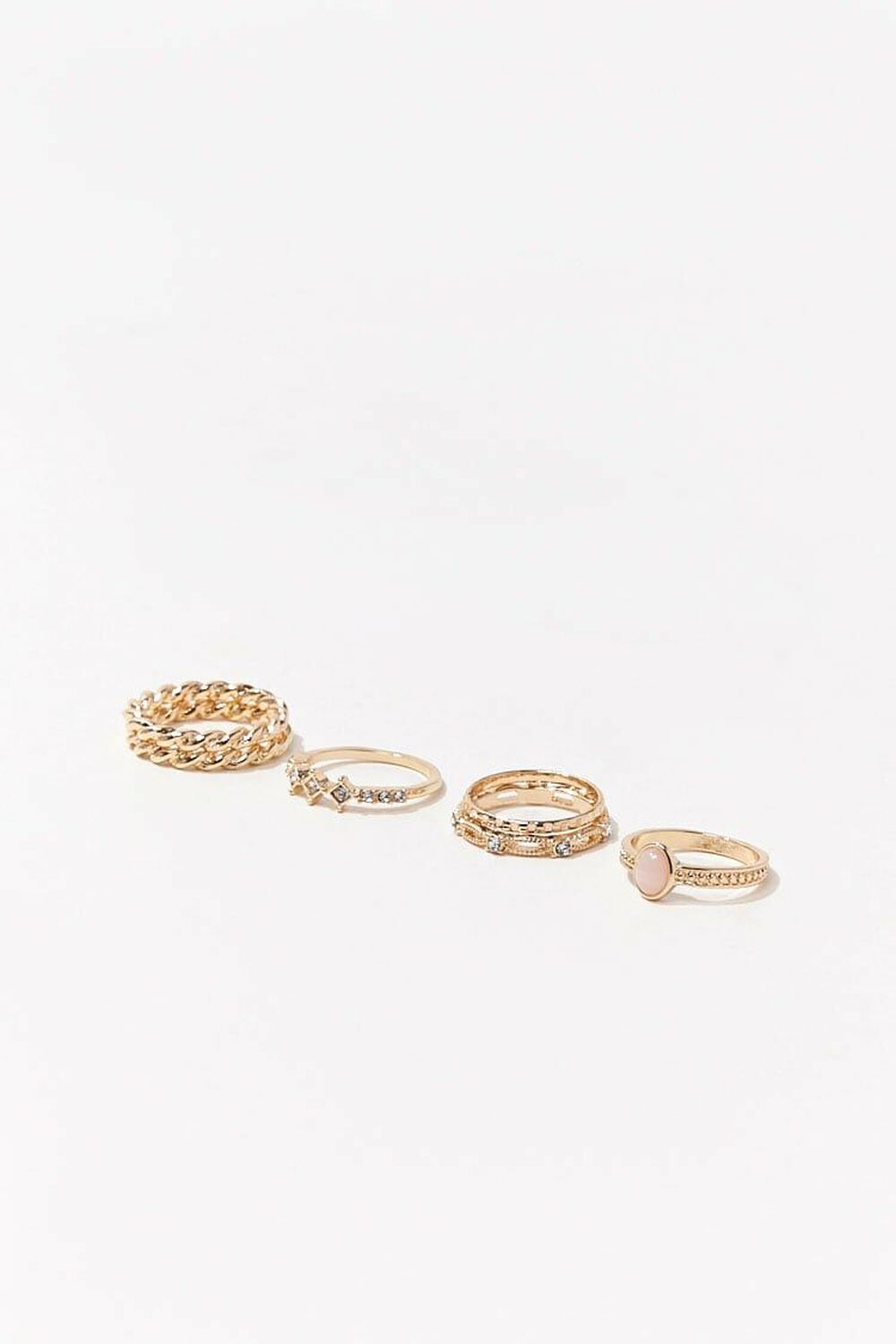 GOLD Etched Ring Set, image 1