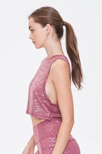 MAUVE Active Marled High-Low Tank Top, image 2