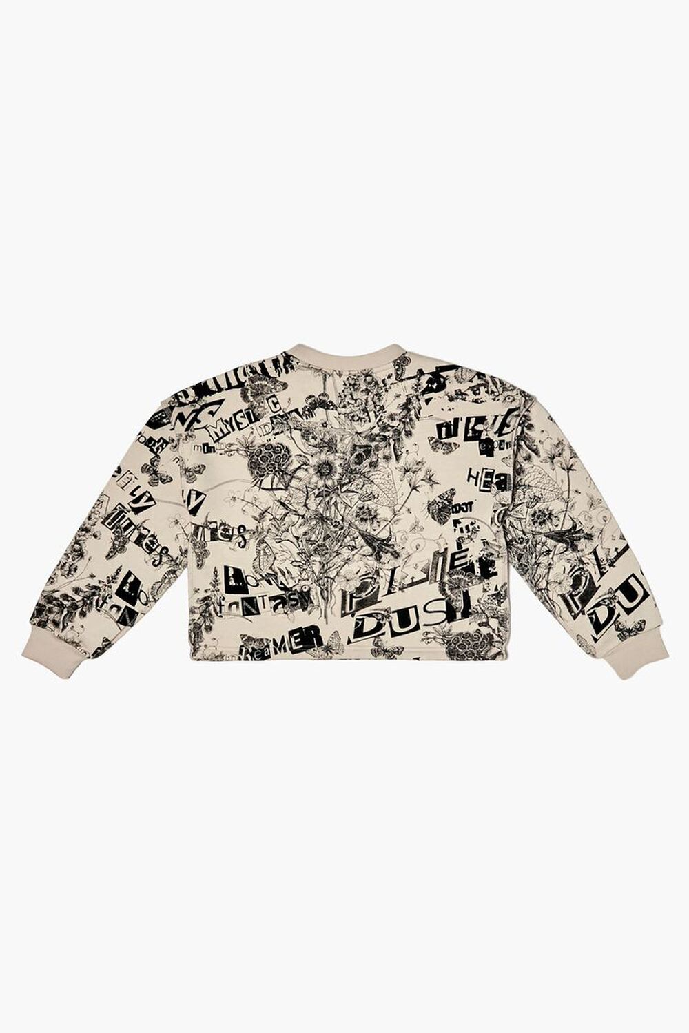 Girls Nature Graphic Cropped Pullover (Kids), image 2