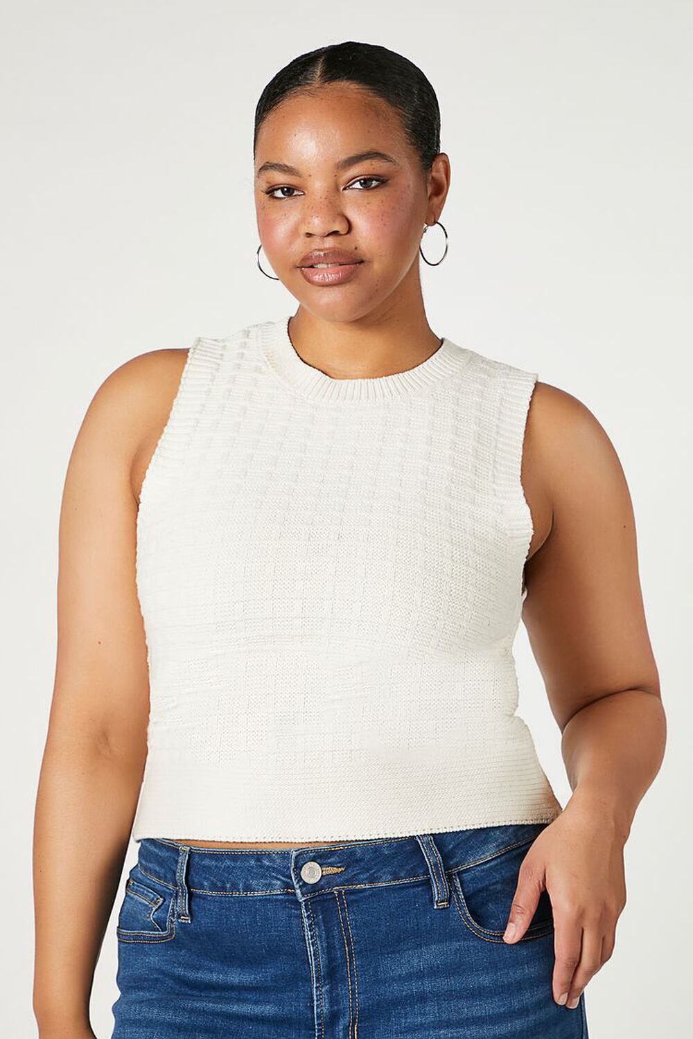 forever21.com | Plus Size Textured Sweater Vest