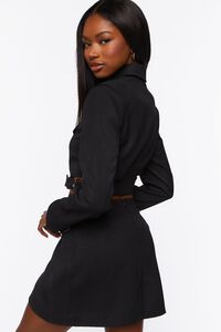 BLACK Cropped Blazer & Mini Skirt Set, image 3