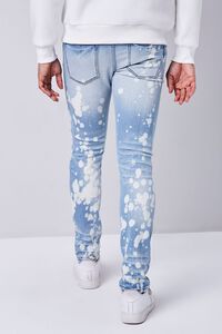 LIGHT DENIM Distressed Bleached Slim-Fit Jeans, image 4
