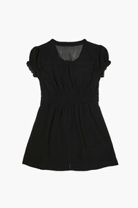 BLACK Girls Button-Front Dress (Kids), image 2