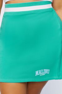GREEN/MULTI Plus Size Malibu California Mini Skirt, image 6