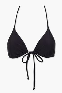 BLACK Triangle Halter Bikini Top, image 4