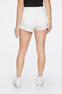 WHITE Curvy High-Rise Denim Shorts, image 4