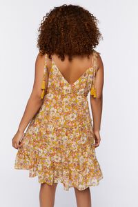 YELLOW/MULTI Plus Size Floral Babydoll Dress, image 3