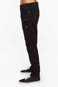 BLACK Zippered Slim-Fit Jeans, image 2